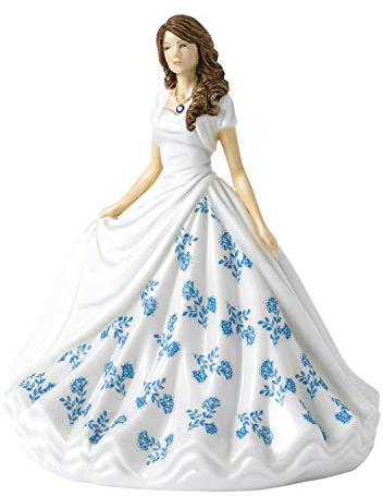 Royal Doulton Birthstones 40032812 September Sapphire 17cm, Bone China, Blue