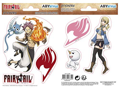 ABYstyle - FAIRY TAIL - Aufkleber - 16x11cm - Natsu & Lucy