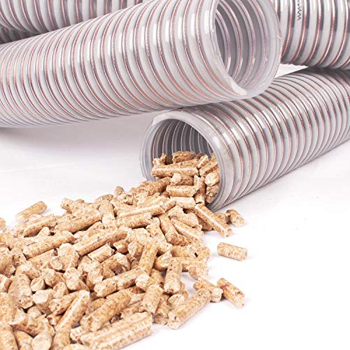 silos24 104160 Pelletschlauch 5 Meter NW 50 mm mit CU-Litze Saugschlauch Rückluftschlauch Förderschlauch, Schlauchlänge:5 m