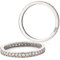 JC Trauringe Verlobungsring 585 Gold Memoire-Ring Weißgold mit Swarovski ME03 (52 (16.6))