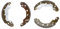 ABE C0M009ABE Bremsbackensatz Bremsbacken Hinten 203mm 32mm