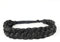 BOBIYA 5 Strang Synthetische Haar Geflochtenes Stirnband Klassische Chunky Wide Geflochtene Zöpfe Elastische Stretch Haarteil für Frauen Mädchen (schwarz)