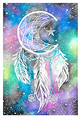VETPW 5D Diamant Malerei Set, Malen nach Zahlen, Traumfänger DIY Voller Diamond Pasted Painting Strass Stickerei Kreuzstich Kunst Handwerk Diamant für Home Wall Wanddekoration(30x40CM)
