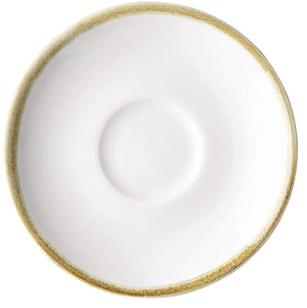 Olympia Kiln Espresso Cup Saucer Chalk 115mm (Pack of 6)