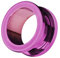 Taffstyle Flesh Tunnel Ohr Piercing Ear Plug Ohrpiercing Schraub Edelstahl Schraubverschluss Einfach Creole 4 mm Lila
