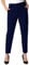 Roman Originals Work Trousers for Women UK Ladies Office Smart Stretch Suit Pants Slacks Cigarette Straight Leg Tailored High Elasticated Waist Ankle Grazer Slim - Short Navy (25 inch) - Size 16