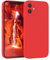 EAZY CASE - Silikonhülle für iPhone 12 Hülle Silikon Case Rot weich stoßfeste Handyhülle iPhone 12 Schutzhülle mit Kameraschutz Dünn Premium Schutz Cover TPU Phone Bumper in Rot