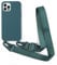 Leather Armor Handykette Hülle für iPhone 11 Pro(5.8) mit Band Halsband Lanyard (abnehmbar) Handyhülle,Handyhülle mit Verstellbarer Lanyard,Stoßfest Silikonhülle Handykette Handyhülle .-Grün