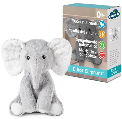 Cloud b Veilleuse peluche Twilight Buddies Lapin| Projecteur d’étoiles et de constellations en 3 Couleurs | Arrêt automatique | Dès la naissance