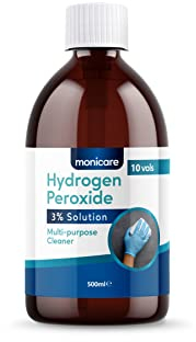 Monicare Hydrogen Peroxide 3% - 500ml, 10 Vols, Clear
