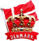 Dänemark Flagge Krone Dänemark Kühlschrankmagnet Kühlschrankmagnet Dekoration Magnet Aufkleber Souvenir Harz Handwerk
