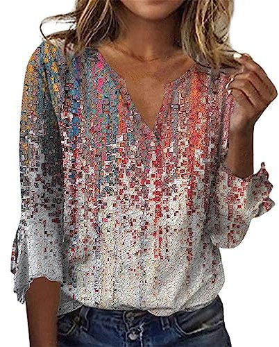 Top Col Carré Femme Gothique Tunique Chic Chemisier Orange Manche Courte Sexy Décolleté Ouvert Bleu Cache Coeur