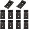 AHANDMAKER 10 Stück Din-Schienen-Festklemme Universal-DIN-Schienenmontage-Clip Mit 1.02 Zoll Breite, DIN-Schienen-Montagehalterungen Aus Aluminiumlegierung Halbleiterrelais-Clip Für Die Relaismontage