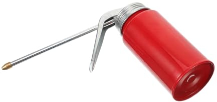 GARVALON Bidon D'huile Haute Pression en Métal 200 G, Graisseur Portable Distributeur D'huile Automobile, Outil De Lubrification pour Usage Mécanique Et Automobile
