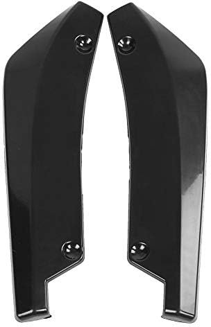 YUEGOO Minigonne Laterali per Auto per Fiat Grande Punto (2006-2012), Gonna Laterale Estensione Rocker Pannello Divisore Labbro Splitter Laterale per Auto Modifiche Accessori,Front-Black