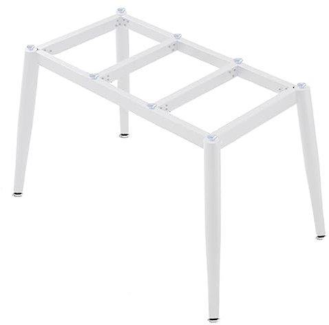 Cadre de bureau moderne blanc, pieds de table en métal industriel robuste avec ventouses, maison, cuisine, bureau, table basse, pieds de meubles de bricolage, base de bureau pour marbre, verre, plate