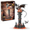 LIKLIKLINK Herr der Ringe Baustein Bausatz, 997 Klemmbausteine Magic Dunkler Turm Modell mit Dragon, MOC Reich der Magie Diablo Turm Modellbausatz Dunkler Nachtturm Spielzeug Geschenk