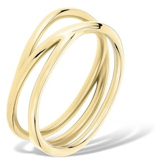 Liebeskind Berlin Ring LJ-1625-R-56 aus Edelstahl in IP Gold