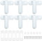 6 Pack Sash Jammer Blocker - Door & Window Lock Anti Theft - Additional Home Security for PVC/uPVC Windows and Doors - Zinc Cast Alloy