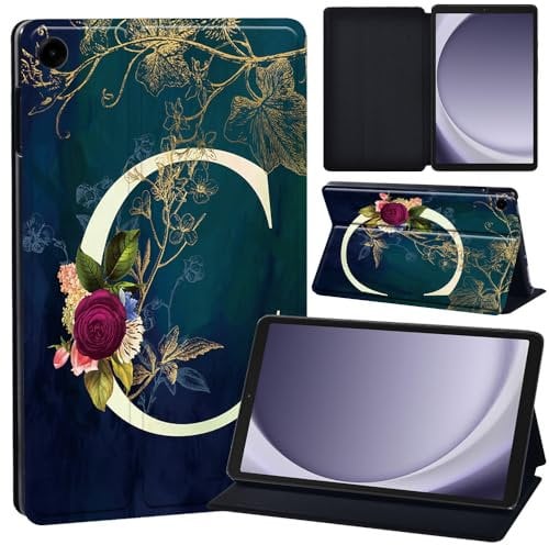 Case for Lenovo Tab M8 4th Gen Case 8 Inch 2023 TB-300FU/TB-300XU, Slim Smart Cover Stand Folio Case for Lenovo Tab M8 8 2023 Release PU Leather Case Tri-Fold Tablet Cover (initial letter C)