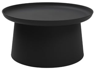 KONTE.DESIGN Beistelltisch Ibiza aus Polypropylen schwarz 70 x 36 cm