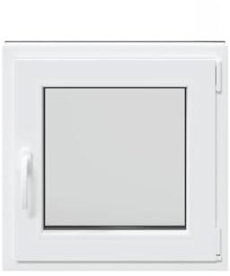 vidaXL Ventana de sótano RISOR 60x60 cm oscilobatiente DIN derecha