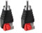 umyeoqoyo RCA Stecker 2 Stück RAC Stecker an AV Schraub Klemme Cinch Stecker Schraubbar Ohne Löten,Lautsprecher Stecker
