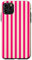 Niedliches Streifenmuster in Rosa, Magenta, Creme, minimalistische Grafik Hülle für iPhone 11 Pro Max
