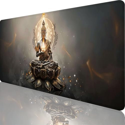 Mauspad Schwarz Mauspad XXL 1500x800x3 mm XXL Mousepad Boot Mousepad Gaming Zubehör mit Vernähten Kanten Design, Waschbares Mouse Pad Wasserdicht und Langlebig für Maus und Tastatur, Office Deko 78-Xt