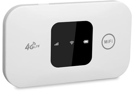 Portable WiFi Travel Router with SIM Card Slot, Plug & Play, Pocket 4G Mobile Router Hotspot, High Global Compatibility, Mobile WiFi Hotspot Dongle Connects Up to 10 Devices MINI Hotspot Modem