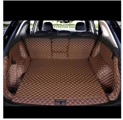 para VW para Tiguan L 2017 2018 2019 2020 2021 2022 Esteras para Maletero Bandeja Trasera Maletero Revestimiento Maletero Mat(Black Beige,Set)