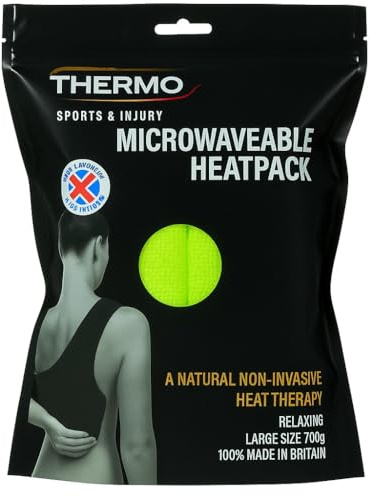 Thermo Therapy Microwaveable Heat Pack – Natural Wheat, Soft Fleece, Made in The UK (Green)