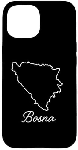Hülle für iPhone 15 Karte von Bosnien und Herzegowina
