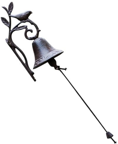 IDEANATEGRATE Decorative Vintage Metal Doorbell Wind Chime for Wall Hanging at Terraces and Rustic Homes