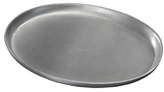 Kerzenteller, Dekoteller Oval Silber 9 x 12 cm
