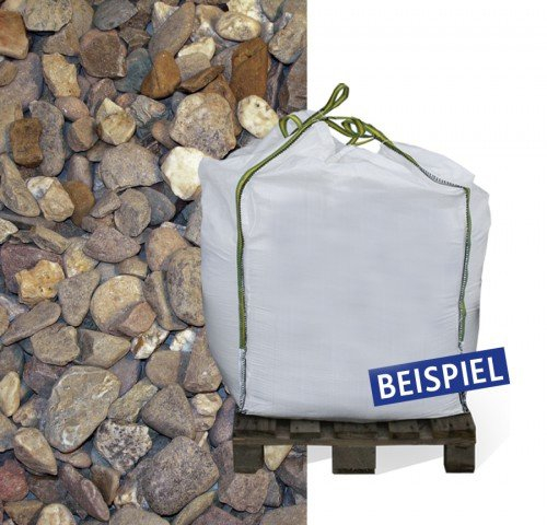 Hamann Mercatus GmbH Rheinkies 8-16mm 600kg Big Bag- dekorativen Gartengestaltung - Buntkies Teichkies Waschkies Zen Garten