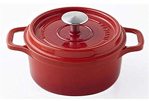 Invicta - 402220 - Cocotte ronde en fonte émaillée 22cm rubis