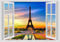 GamesMonkey Paris Eiffel Tower Wandaufkleber 70x100 cm 3D Wand Wandtattoo Gold Realistisch Vinyl