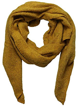 beybey Damen Winter Schal curry gelb Wollschal XXL groß (curry gelb)