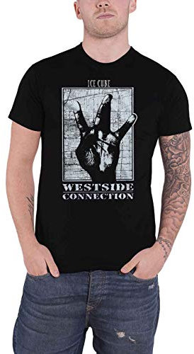 Ice Cube T Shirt Westside Connection Logo Nue offiziell Herren Schwarz M
