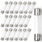 Chanzon 20 Stück VDE Prüf 6x30 4A Sicherungen Sicherung Glassicherung Glasrohrsicherung Feinsicherung Schnelle Glas Sicherung 125V Glas AGC-Patronen-Rohrsicherung schnell durchgebrannt 250 V
