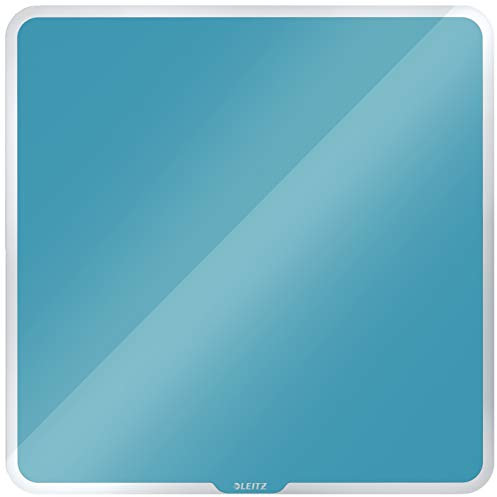 Leitz magnetisches Whiteboard aus Glas, 450 x 450, Sanftes Blau, Cosy-Serie, 70430061