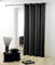 Douceur d'Intérieur Ösenvorhang, Metall, 140 x 260 cm, Polyester, einfarbig, Schwarz