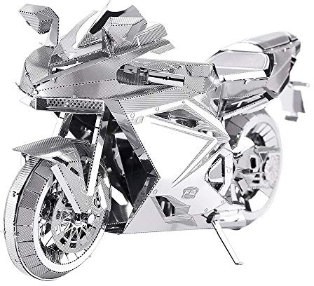 Piececool 3D Metal Puzzles for Adults, DIY 3D Motorcycle Model Kits,3D Puzzles for Teen Men Craft Kits, Great Birthday Gifts, 72 Pcs