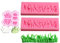 Xidmold 3 Stück Rasen Gras Wiese Weide Silikonform 3D Backform Silikon Fondant Kuchen Formen Silikonformen Seifenform Tortendeko Torten Rand Backformen Dekorieren Form Sugarcraft Moulds Randdeko