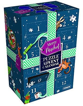 Gibsons Merry Mischief Advent Calendar Jigsaw Puzzles