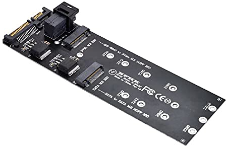 Cablecc SFF-8643 vers U2 Kit NGFF M-Key vers HD Mini SAS NVME PCIe SSD SATA Adaptateur pour carte mère