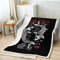 Homewish Japanischer Stil Fleece Decke Koi Fisch Decke Werfen Japan Ukiyo-E Sherpa Decke Für Kinder Jungen Mädchen Cartoon Karpfen Skizze Tokyo Fuzzy Decke Sofa Dekor 150X200 Rot Schwarz Weiß
