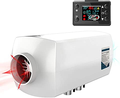 Amasie Dieselheizung 12v 24v Aluminiumhülle 5kw Luft Parkheizung LCD-Schalter Für Auto-yachtboot(Color:12V)