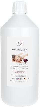 1l Aroma Massageöl - Magnolie für Massage, Physiotherapie, Wellness, Sport in Pharma Qualität